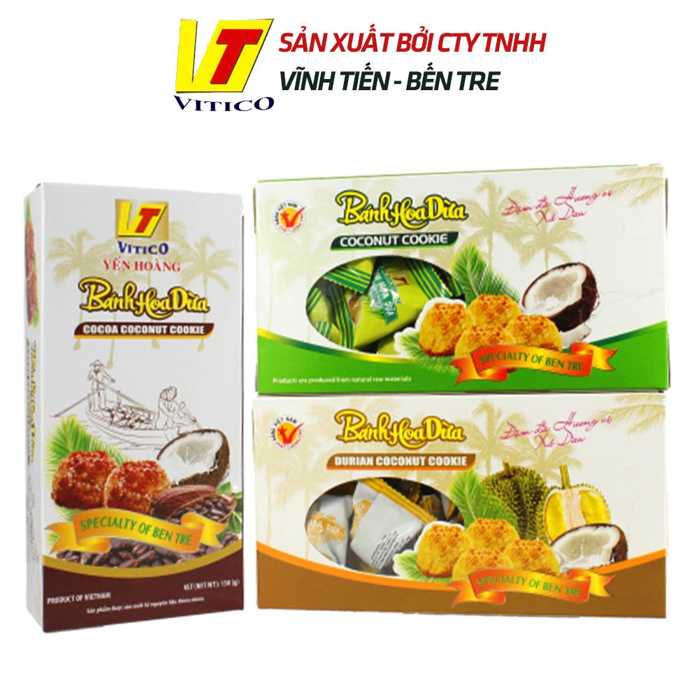 Bánh hoa dừa Yến Hoàng hộp 150 gr